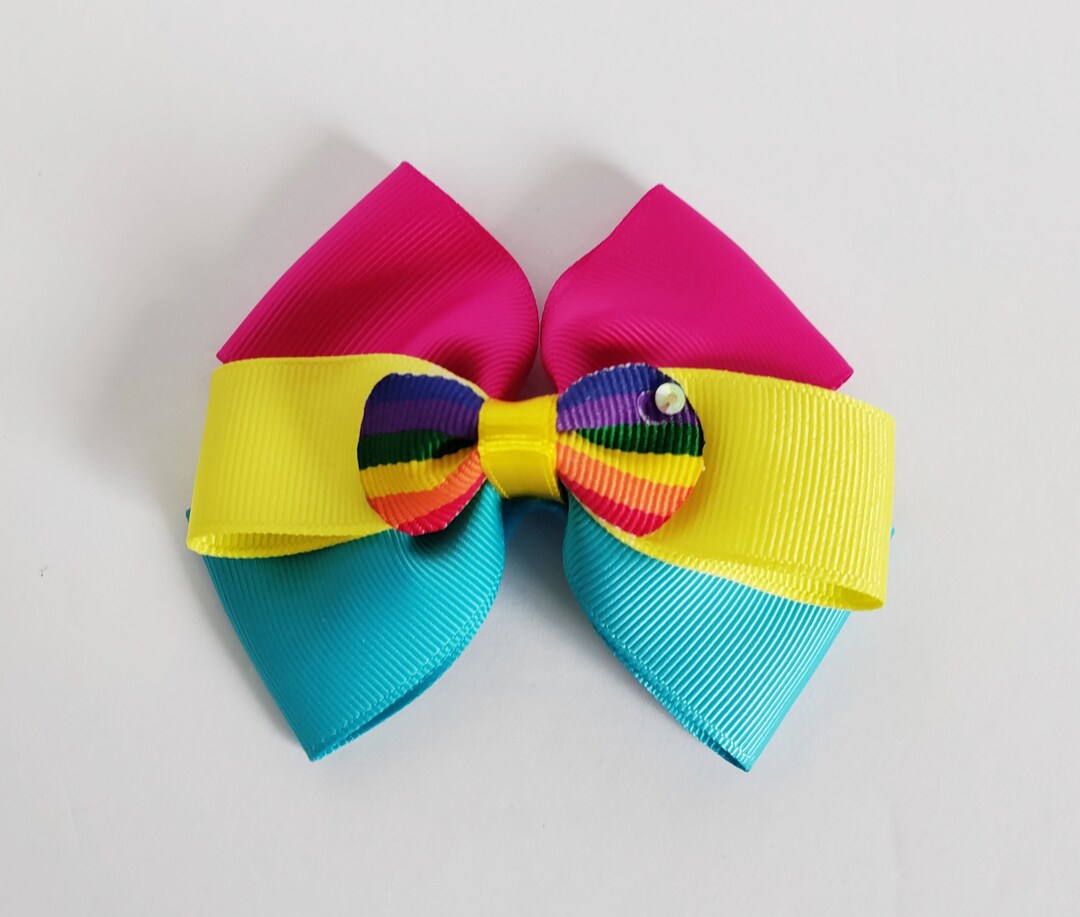 Pride Hair Bows, Pansexual Colors Bow, LGBTQ+ Clips Bows - Etsy