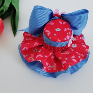 Butterflies Mini Hat, Mini Hat For Girls, Tea Party Hat, Mini Millinery, Mini Hat Hair Clip, Mini Hat, Hair Clip, Hat.
