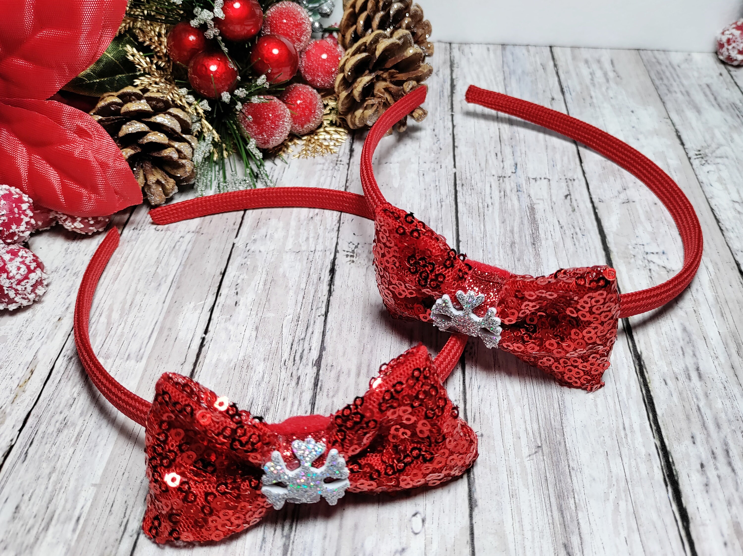 Bow Headband Hair Band For Women Christmas Red Bow Hair Accessories Girls  Christmas Party New Year Birthday Wedding Gift - Temu