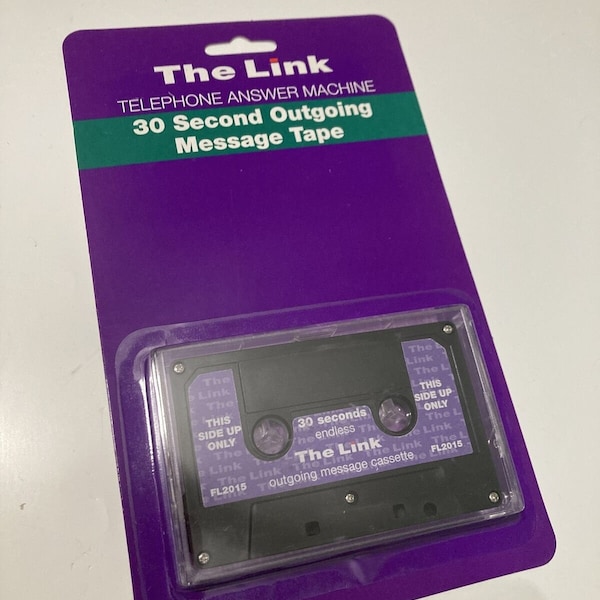 The Link 30 Second Endless Loop Answering Machine Outgoing Message Cassette Tape  use For Ambient Music production LoFi Multi-Track recorder