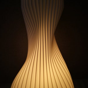 Gefaltete Hulu Tischlampe Retro Design Leuchte für Schlafzimmer, Wohnzimmer 3D gedruckte Lampe Bild 5