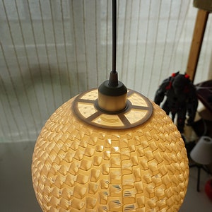 3D Printed Pendant Lamp Modern Hanging Ceiling Lamp for Kitchen Island Living Room Decor image 2