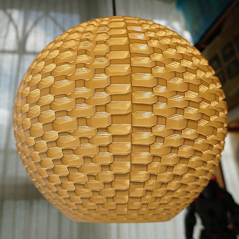 3D Printed Pendant Lamp Modern Hanging Ceiling Lamp for Kitchen Island Living Room Decor image 3