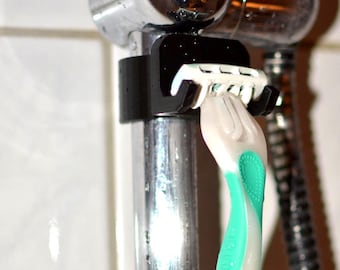 Rasierhalter für Duschstange – 3D-gedruckt – Rasierer Organizer Badezimmer Dusche Halterung Stange