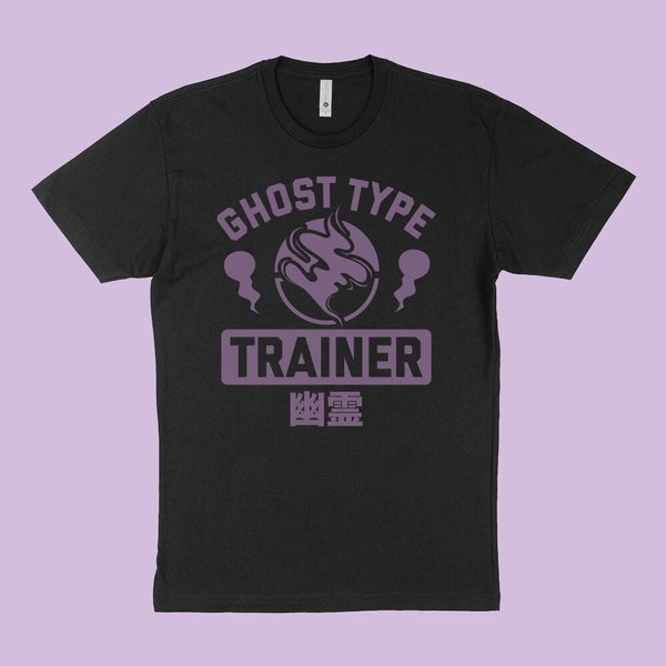 Ghost Type Trainer Next Level T-Shirt, Crewneck, Unisex Tank Anime Graphic, Japanese Video Game