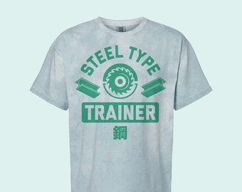 Steel Type Trainer Color Blast Comfort Colors Tee T-Shirt, Kawaii T-Shirts, Japanese Graphic Tees, Video Game Shirt