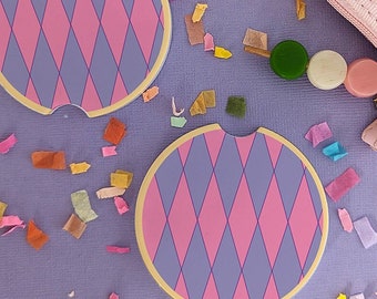 Dessous de verre en céramique avec motif pull sorcier