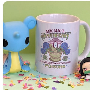 Apothecary Poisons 11 oz Coffee Mug, Anime Fan Gift Coffee Cup, Cute Anime Mug