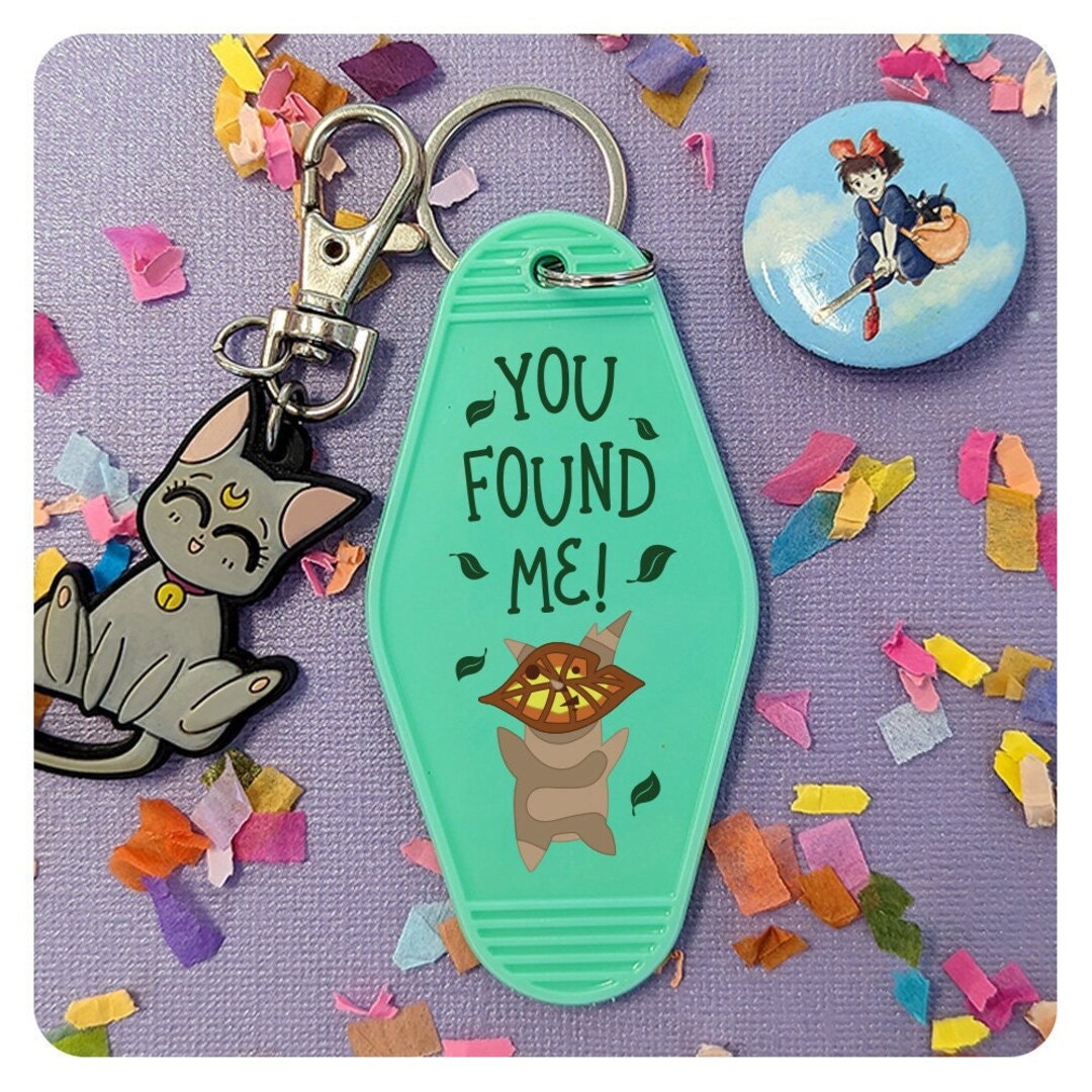 You Found Me Korok Motel Keychain, Cute Retro Style Nerd Geek Video ...