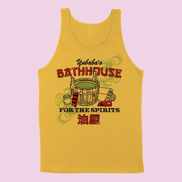 Bathhouse for the Spirits Unisex Tank, Spirit Anime Tank Top, Japanese Graphic Tank, Studio Tank