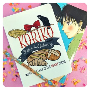 Bakery and Delivery Journal, Cute Lined Notebook, Japanese Cartoon Style Gift For Friend