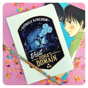 Visit Zora&#39;s Domain Journal, Anime Lined Notebook, Japanese Video Game Journal