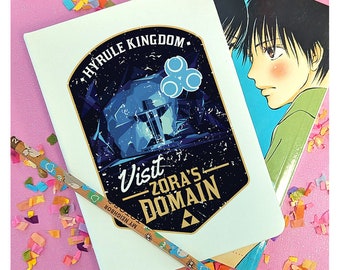 Visit Zora's Domain Journal, Anime Lined Notebook, Japanese Video Game Journal