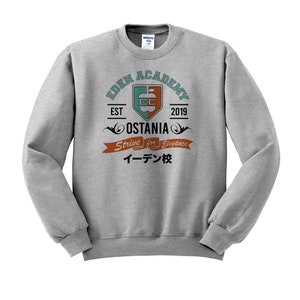 Spy Academy Unisex Crew Neck, Anime Sweatshirt, Spy Anime Crew Grey
