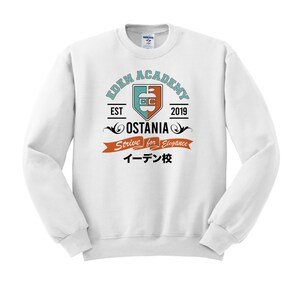 Spy Academy Unisex Crew Neck, Anime Sweatshirt, Spy Anime Crew White
