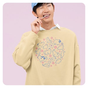 Cute Kawaii Sweatshirts Etsy
