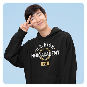 Hero Academy Hoodie, Anime Hoodie, Japanese Graphic