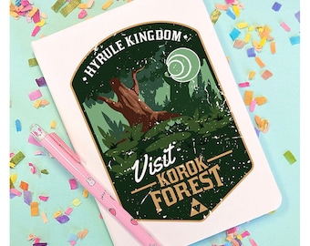Visit Korok Forest Journal, Anime Lined Notebook, Japanese Video Game Journal