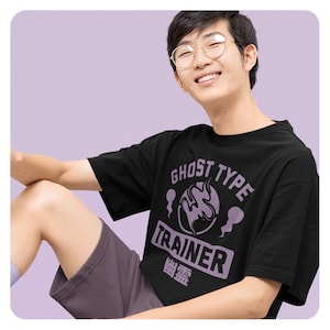 Ghost Type Trainer Next Level T-Shirt, Crewneck, Unisex Tank Anime Graphic, Japanese Video Game