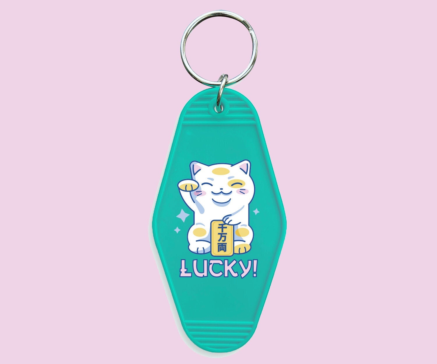 LParkin Lucky Japanese Cat Lanyard with ID Badge Holder Cute lanyards for  Women Men Cat Gift