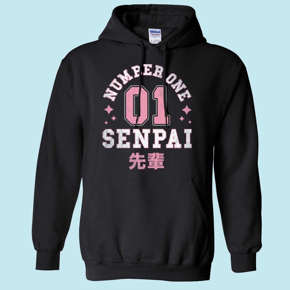 Pink senpai hotsell hoodie