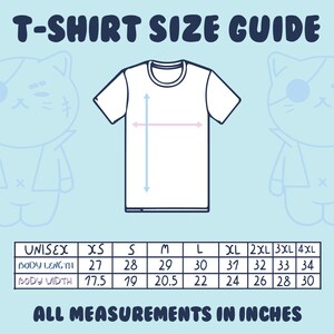 K&ouml;nnte beinhalten: Unisex-T-Shirt Gr&ouml;&szlig;entabelle mit Ma&szlig;en in Zoll. Die Tabelle zeigt die Gr&ouml;&szlig;en XS bis 4XL mit den entsprechenden K&ouml;rperl&auml;ngen- und -breitenma&szlig;en.