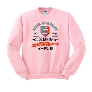 Spy Academy Unisex Crew Neck, Anime Sweatshirt, Spy Anime Crew Pink