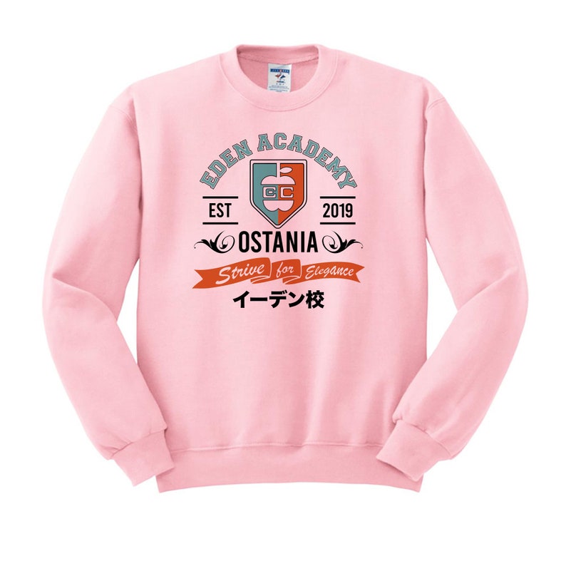 Spy Academy Unisex Crew Neck, Anime Sweatshirt, Spy Anime Crew Pink