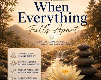 Earth Element Breakup Healing Workbook, 30 Day Heartbreak Recovery Journal, Five Element Digital Ebook