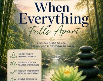 Wood Element Breakup Healing Workbook, 30 Day Heartbreak Recovery Journal, Five Element Digital Ebook