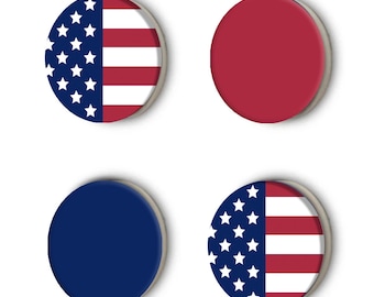 AMERICAN FLAG Patriotic Dance and Race Magnets, Dance Magnets, Bib Magnets, USA Magnet, Patriotic Custom Gift, Gift for 4th July Accessory