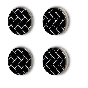 ZIGZAG PATTERN MAGNETS, Dance Magnets, Rundisney, Race Magnets, Black Racer Magnets, Geometric Dace Magnets, Perfect Gift for Dace Lover