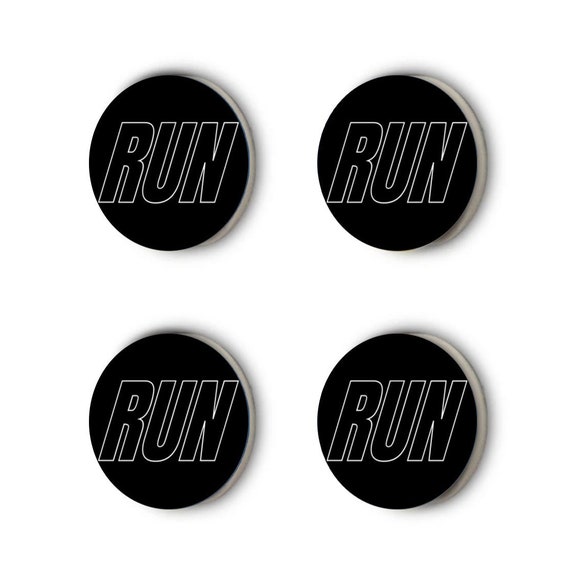 Custom Magnets, Round Magnet, Black Magnets, RUN RACE MAGNETS Pins for Dance Audition, Personalized Frigde Magnets, Best Friend Gift