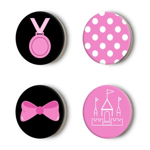 Disney Themed MINNIE Dance and Race Magnets to Replace Pins for Competition Numbers | Dancer and Runner Gift