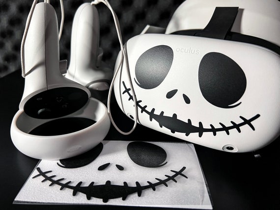 Oculus Quest 2 Meta Quest 2 Halloween Skeleton Eyes Vinyl Decal Etsy