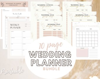 Wedding Planner Afdrukbaar, Afdrukbare Wedding Planner Kit, Wedding Binder Template, Wedding Planning Book, Wedding Planner Organizer