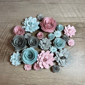 24-teiliges Pastell-Blume-Sortiment