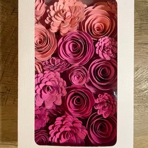 Rolled Paper Roses Pink 24 Piece Pink Rolled Paper Flower Assortment - Etsy