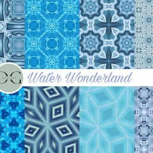 Water Wonderland | Digital Motif Pack
