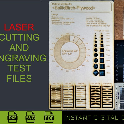 Laser Cut Test File SVG Laser Cut Test File DXF Engrave Etsy Singapore