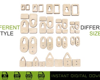 Photo Hanger SVG, Laser Cut Sawtooth Hanger Files (Digital Instant Download)