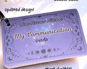 Tarot Themed Communication Cards - Autism, Selective Mutism, Neuroaffirming, 24 Double-Sided Cards