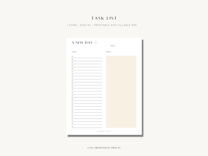 Task List, to Do List, Productivity Planner, Daily to Do List Template ...