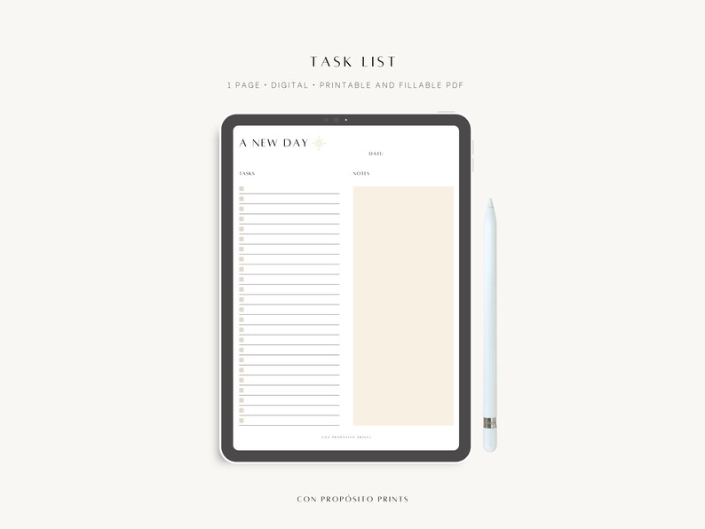 Task List, to Do List, Productivity Planner, Daily to Do List Template ...