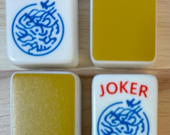 Pegatinas para la parte posterior de las fichas de Mahjong - Amarillo Mostaza