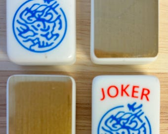 Mahjong Tile Back Stickers - Brushed Gold