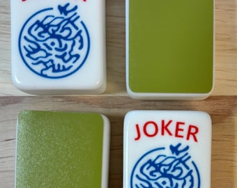 Pegatinas para la parte posterior de las fichas de Mahjong - Verde oliva
