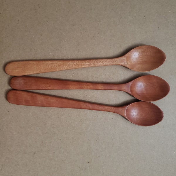 Simple spoon, 1 Set of 3 spoon, coffee spoon, wooden spoon,
