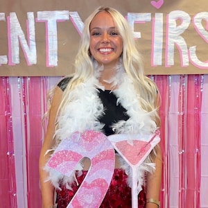 Custom Glitter 21st Birthday Sign