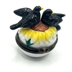 Prydnadsask Midwest Of Cannon Crows Six Pence Barnsång VTG